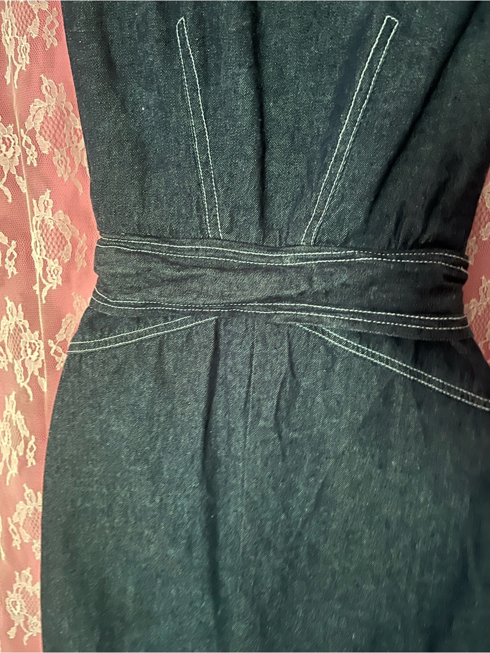 Denim Midi Dress - Picture 4 of 7